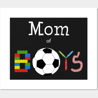 Mom of Boys Posters and Art